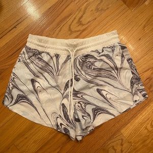Athleta marble swirl athletic shorts!